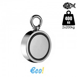 Aimant 400kg double face Néodyme