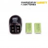 Kit chargeur de batterie Garrett avec 2 piles NiMH