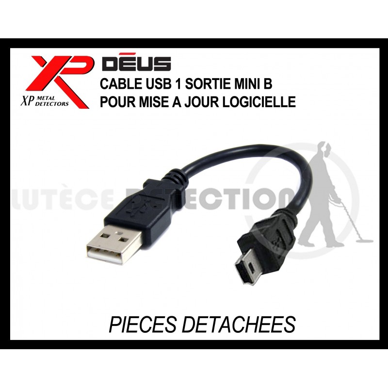 2 Câbles de Charge USB 3 sorties USB Mini pour Détecteur de Métaux XP DEUS 