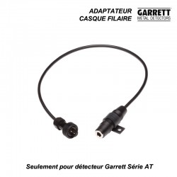 Adaptateur casque pour détecteurs Garrett AT