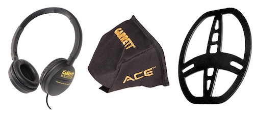 les accessoires inclus avec le Garrett ACE 400i